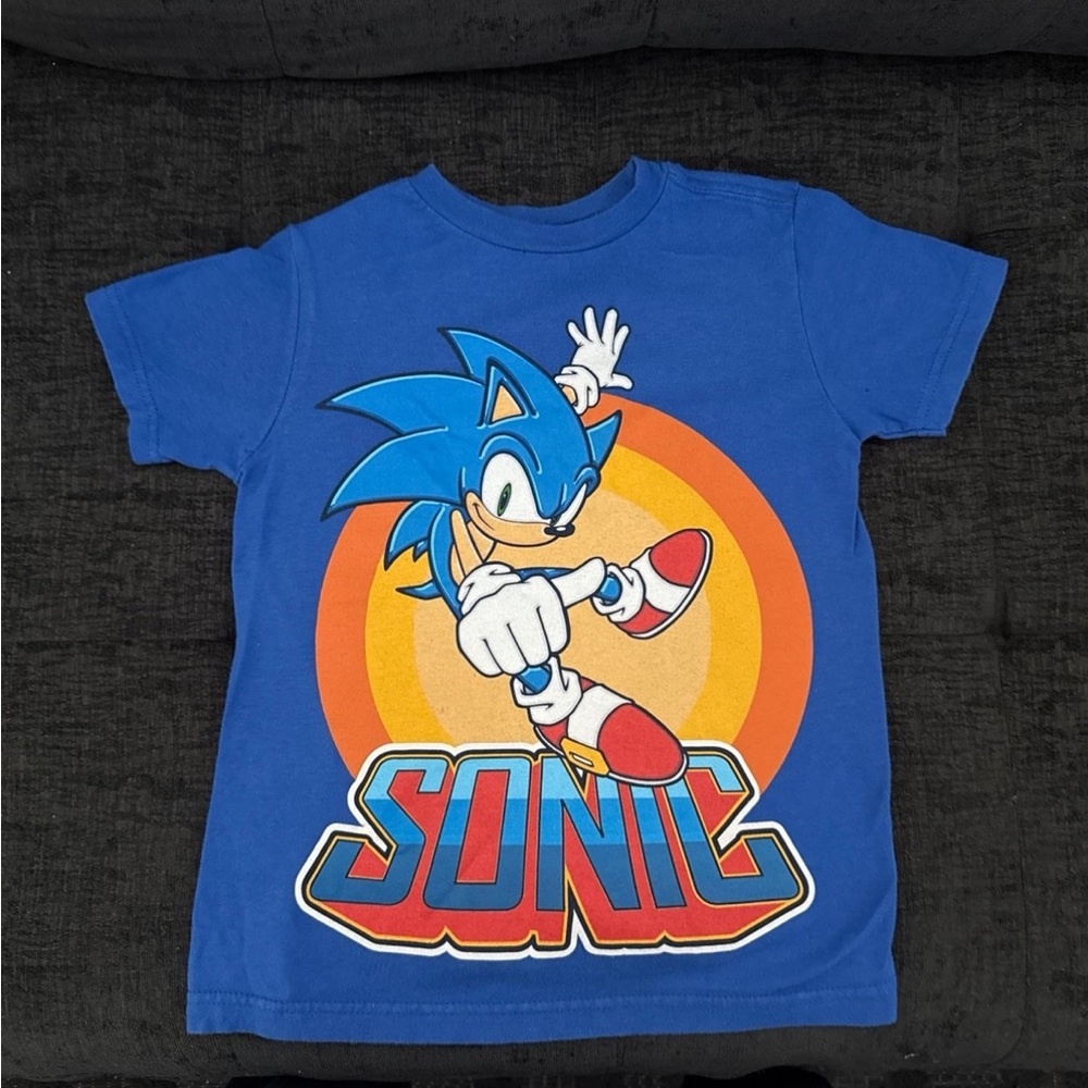 Sonic the Hedgehog Kids Blue Graphic Tee